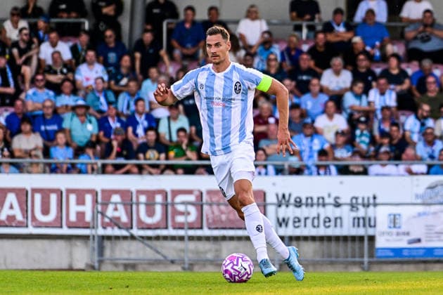 14.08.2026, GER, Fußball, Herren, RL Bayern, FC Memmingen vs TSV 1860 München Dennis Dressel (München, 14) Memmingen e-con ArenaPark Bayern Deutschland Copyright: xNordphotox xHafnerx