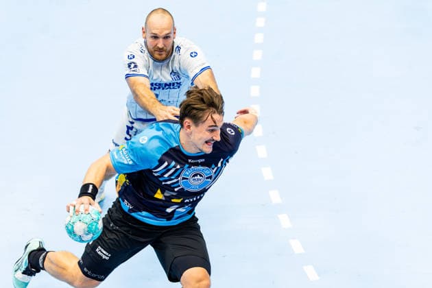 Sport Bilder des Tages 16.08.2026, GER, Handball, Maenner, Saison 26 27, Wartburg-Cup presented by Koetter Security, ThSV Eisenach - TBV Lemgo Lippe Felix Aellen (ThSV Eisenach,22) 99817 Eisenach Werner-Assmann-Halle Am Sportp Thueringen Deutschland