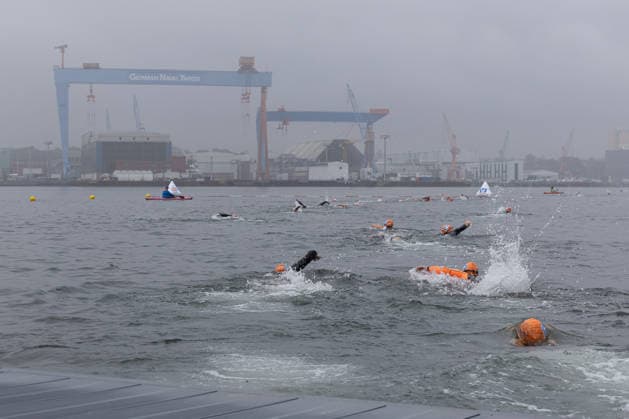 16.08.2026 USC Kiel 37. KN Förde Triathlon 2026 Sprinttriathlon Gruppe 1 (alle Frauen) Schwimmen Kiel Reventlouwiese Schleswig Holstein Deutschland