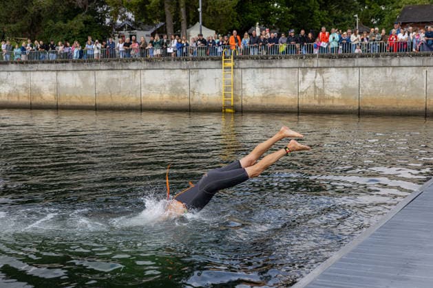 16.08.2026 USC Kiel 37. KN Förde Triathlon 2026 Sprinttriathlon Gruppe 2 (Männer, ab AK 35) Schwimmen Kiel Reventlouwiese Schleswig Holstein Deutschland