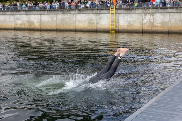 16.08.2026 USC Kiel 37. KN Förde Triathlon 2026 Sprinttriathlon Gruppe 2 (Männer, ab AK 35) Schwimmen Kiel Reventlouwiese Schleswig Holstein Deutschland