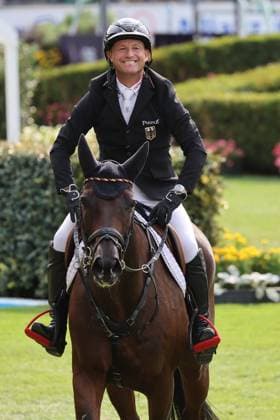 1. Platz, Weltmeister Michael Jung (GER, Deutschland, Germany) mit Pferd fischerChipmunk FRH, Chipmunk FRH, Emotion, Jubel , Vielseitigkeit , FEI Eventing World Championship, WM, Weltmeisterschaft , DHL-Preis, Einzel Mannschaft, AACHEN - FEI World Championships 2026, Weltfest des Pferdesports, Reitsport Weltmeisterschaft 2026, Aachen 2026, Welcome Home 2026, Aachener Soers, 11. bis 23. August 2026, Reitsport, 16.08.2026, Aachen Aachener Soers Deutschland