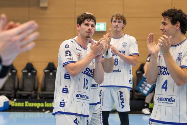 16.08.2026 ,xgox, Handball - Wartburg Cup ThSV Eisenach - TBV Lemgo-Lippe emspor, v.l. Levin Wanner (Lemgo, 18) Jubel ueber den Sieg, Jubel nach Spielende Eisenach