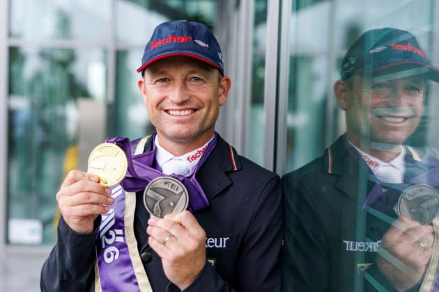 AACHEN - FEI World Championships 2026, AACHEN - FEI World Championships 2026 JUNG Michael (GER) Impression Medaille FEI Eventing World Championship, WM, Weltmeisterschaft Jumping Final Team & Individual Aachen, Reitstadion Soers 16. August 2026 -