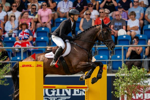Michael Jung auf fischerChipmunk FRH FEI World Championships Aachen 2026, Eventing Jumping, 16.08.2026 FEI World Championships Aachen 2026, Eventing Jumping, 16.08.2026 Aachen Copyright: xEibner-Pressefoto J.xDerondeaux EP_JDU