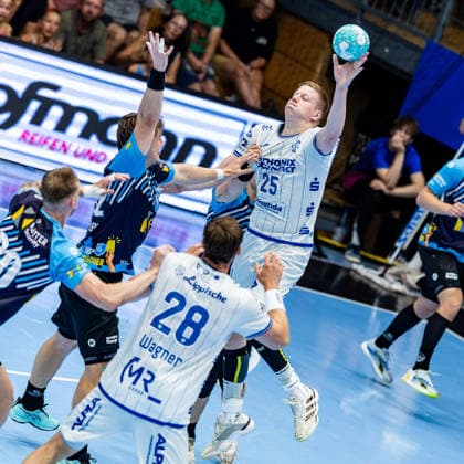 16.08.2026, GER, Handball, Maenner, Saison 26 27, Wartburg-Cup presented by Koetter Security, ThSV Eisenach - TBV Lemgo Lippe Niels Gerardus Versteijnen (TVB Lemgo-Lippe) 99817 Eisenach Werner-Assmann-Halle Am Sportp Thueringen Deutschland