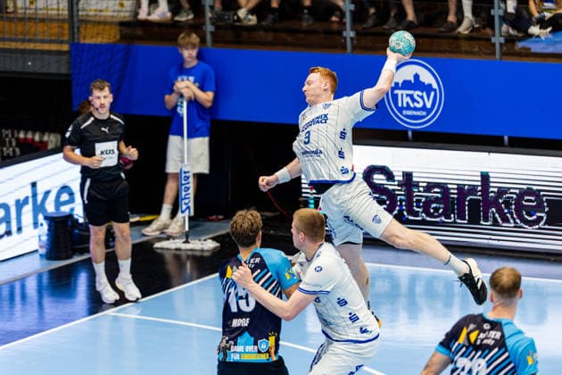 16.08.2026, GER, Handball, Maenner, Saison 26 27, Wartburg-Cup presented by Koetter Security, ThSV Eisenach - TBV Lemgo Lippe Nicolai Theilinger (TVB Lemgo-Lippe) 99817 Eisenach Werner-Assmann-Halle Am Sportp Thueringen Deutschland