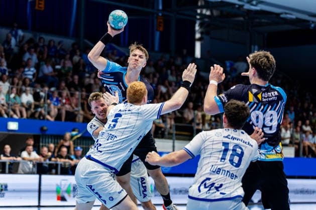 16.08.2026, GER, Handball, Maenner, Saison 26 27, Wartburg-Cup presented by Koetter Security, ThSV Eisenach - TBV Lemgo Lippe Oskar Joelsson (ThSV Eisenach,3) 99817 Eisenach Werner-Assmann-Halle Am Sportp Thueringen Deutschland