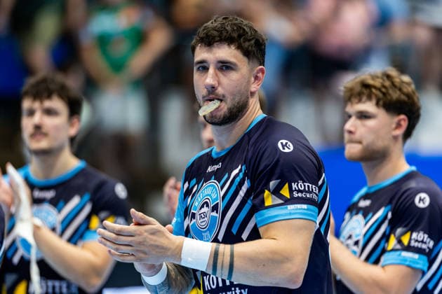 16.08.2026, GER, Handball, Maenner, Saison 26 27, Wartburg-Cup presented by Koetter Security, ThSV Eisenach - TBV Lemgo Lippe Justin Kurch (ThSV Eisenach,52) 99817 Eisenach Werner-Assmann-Halle Am Sportp Thueringen Deutschland