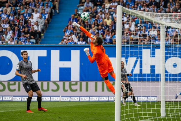 Rostock, Deutschland 16. August 2026: 3. Liga - 2026 2027 - Sp. 2 - FC Hansa Rostock gegen SV Waldhof Mannheim Im Bild: Torhüter Jan Niemann (Waldhof Mannheim) Copyright: xFotostandx xVoelkerx