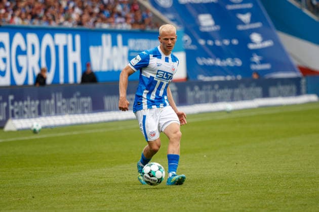 Milosz Brzozowski (Rostock) ; GER, FC Hansa Rostock vs. SV Waldhof Mannheim, Fußball, Männer, 3.Liga, 02.Spieltag, Spielzeit 2026 2027, 16.08.2026 Rostock Ostseestadion Mecklenburg - Vorpommern Deutschland