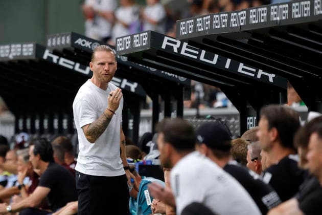 Moenchengladbach, Deutschland, Germany 1. Fussball Bundesliga, Testspiel, Borussia Moenchengladbach : Aston Villa 2-1 15.08. 2026 im Borussia Park in Moenchengladbach Trainer Eugen POLANSKI (MG) Photo: Norbert Schmidt, Duesseldorf