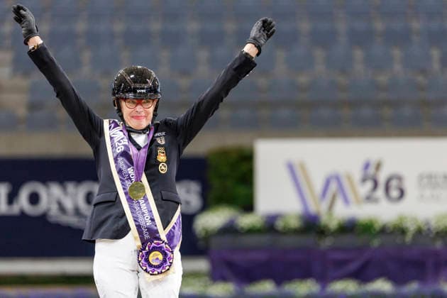 AACHEN - FEI World Championships 2026, AACHEN - FEI World Championships 2026 DRESING Heidemarie (GER), Poesie 143 Medal ceremony Medaillenvergabe FEI Para Dressage World Championship, WM, Weltmeisterschaft Grade II Para Grand Prix A Individual Final & First Individual Qualifier for the Grand Prix Freestyle Aachen, Reitstadion Soers 19. August 2026 -