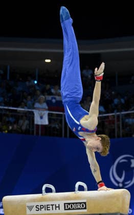37th European Championships and 15th European Junior Championships in MenÂ s Artistic Gymnastics Mateo Zugec of Croatia competes on the pommel horse during qualification on day 1 of the 2026 Men s Artistic Gymnastics European Championships at Arena Zagreb on August 19, 2026 in Zagreb, Croatia.  MarkoxLukunic PIXSELL