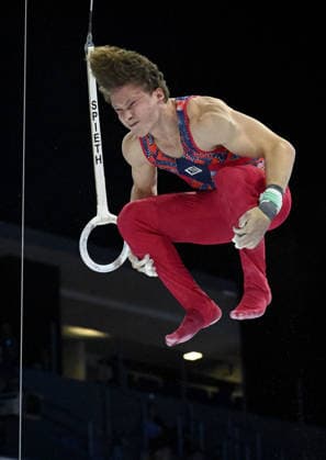 37th European Championships and 15th European Junior Championships in MenÂ s Artistic Gymnastics Vincent Lindpointner of Austria competes on the rings during qualification on day 1 of the 2026 Men s Artistic Gymnastics European Championships at Arena Zagreb on August 19, 2026 in Zagreb, Croatia.  MarkoxLukunic PIXSELL