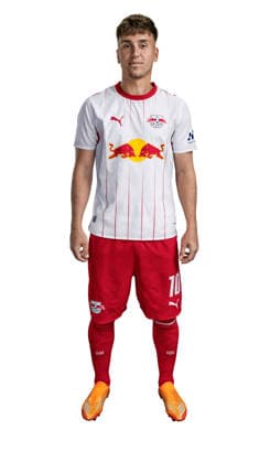Achtung: Redaktionelle Nutzung honorarfrei - Attention: Free of charge for editorial use - Brajan Gruda - RB Leipzig, Fußball, 1. Bundesliga