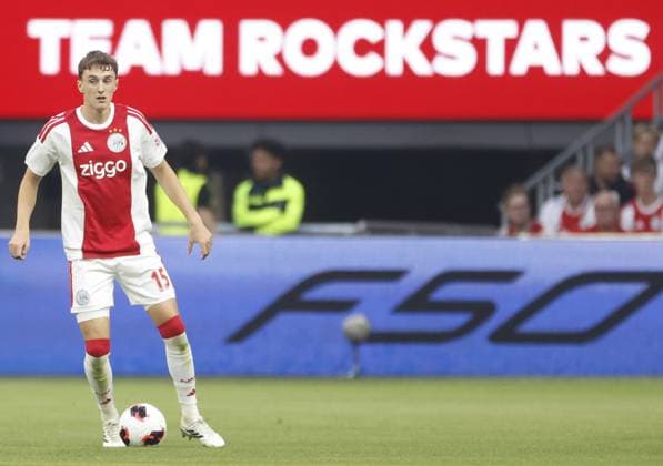 AMSTERDAM , DATUM , JohanCruijff ArenA , season 2026 2027 , UEFA Conference League play-off football . Match between Ajax and FC Sion, 5-3. Picture shows Ajax player Youri Regeer Ajax - Sion  x206117543x Copyright: