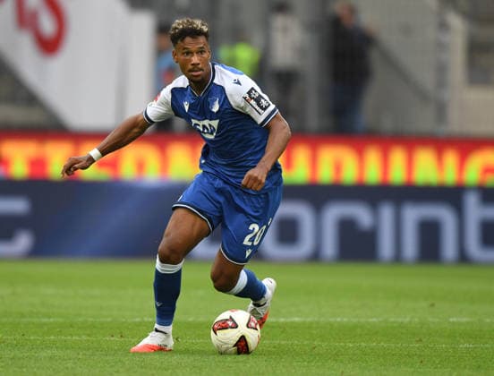 29.08.2026, xophax, Fussball 1.Bundesliga, 1.FC Koeln 1.FC Köln gegen TSG Hoffenheim . Bambase Conte ( TSG Hoffenheim ) Köln