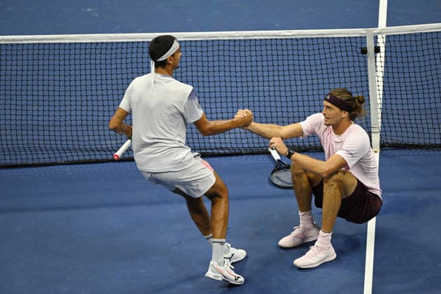 2026 US Open Lorenzo Sonego (ITA) , Alexander Zverev (GER) FOR EDITORIAL USAGE ONLY !