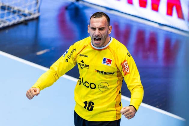 03.09.2026, GER, Handball, Maenner, Saison 26 27, Opel 1.Bl, 2.Spieltag, ThSV Eisenach - HBW Balingen-Weilstetten Vladimir Cupara (HBW Balingen-Weilstetten) 99817 Eisenach Werner-Assmann-Halle Am Sportp Thueringen Deutschland