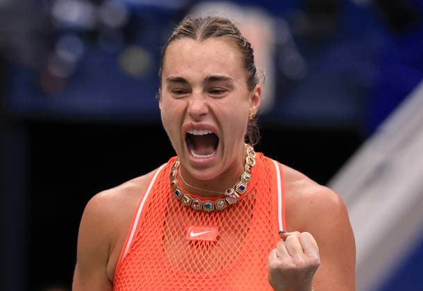 Sport Bilder des Tages US Open tennis tournament - Day 8 Aryna Sabalenka of Belarus reacts during her match against Taylor Townsend of the USA at the US Open Tennis Championships at the USTA Billie Jean King National Tennis Center in Flushing Meadows, New York, USA, 06 September 2026. The 2026 US Open tournament runs from 23 August through 13 September. FLUSHING MEADOWS NEW YORK United States  Copyright: xCRISTOBALxHERRERA-ULASHKEVICHx