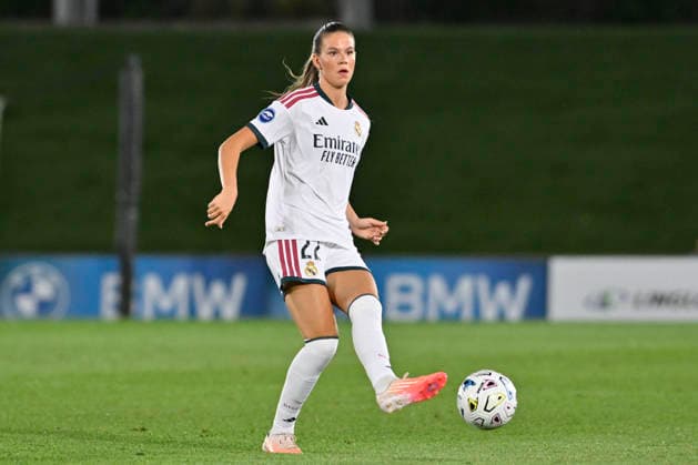 September 6, 2026, Madrid, Madrid, Spain: 22 BELLA ANDERSSON of Real Madrid CF Femenino controls the ball during the Spanish Women League, Liga F, football match played between REAL MADRID fem Vs SD EIBAR femenino at Alfredo Di Stefano stadium on September 6, 2026, in Valdebebas, Madrid, Spain. Madrid Spain - ZUMAc312 20260906_zsp_c312_352 Copyright: xOscarxManuelxSanchezx