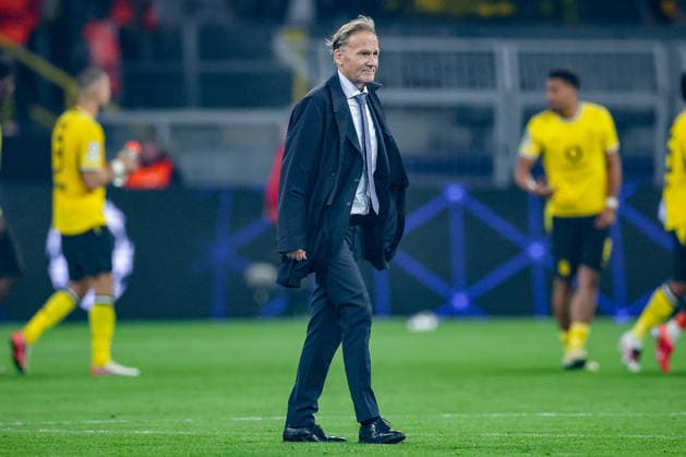 08.09.2026, Fußball, UEFA Championsleague, Borussia Dortmund - FC Villarreal, 1. Spieltag Champions League, Signal Iduna Park, Saison 2026 27: Präsident Hans-Joachim Watzke (BVB & DFL Aufsichtsrat Bundesliga) nach dem Spiel auf dem Spielfeld DFB regulations prohibit any use of photographs as image sequences and or quasi-video. Nordrhein-Westfalen Deutschland
