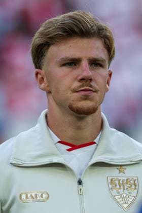 Finn Jeltsch 29 (VfB Stuttgart), VfB Stuttgart vs. Viking Stavanger, Fussball, Maenner, UEFA Champions League, Saison 2026 2027, 1. Spieltag, 09.09.2026 Stuttgart Baden-Wuerttemberg Deutschland