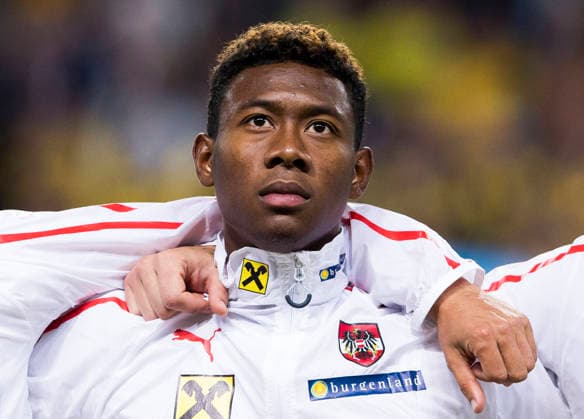 Österrikes David Alaba under fotbollsmatchen i EM-kvalet mellan Sverige och Österrike den 8 september 2015 i Stockholm. Stockholm Sverige Copyright: xAndreasxLxErikssonx