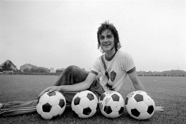 Fotboll, VM, Träning Sverige: Ralf Edström Düsseldorf Västtyskland Copyright: xThomasxLöfqvistx