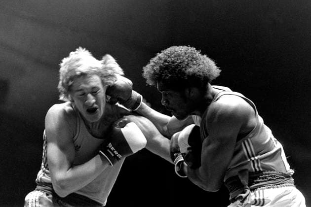 Boxning, VM: Christer Corpi, Sverige mot Bennie Heard, USA. Mûnchen Tyskland Copyright: xBildbyranx