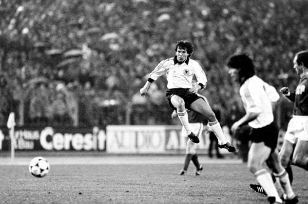 Fotboll, Västtyskland - Sovjet, 2-1: Lothar Matthäus, Västtyskland. Hannover Västtyskland Copyright: xBildbyranx
