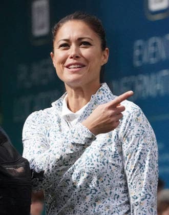 Golf - DP World Tour (European Tour) ˜Rolex Series™ - 2026 BMW PGA, Golf Herren Championship - Celebrity Pro-Am Round - West Course, Wentworth Club - Wednesday 16th September 2026 Sam Quek Ex England Hockey player after finishing at the 18th hole