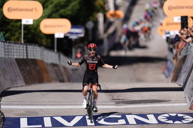 Germany s Lennart Jasch of Tudor Pro Cycling Team winner of stage during the Giro d™Abruzzo, stage 2 from Popoli Terme to Caramanico Terme (143 km) - Abruzzo, Italy - Wednesday, September 16, 2026. - cycling.  Copyright: xMassimoxPaolone LaPressex