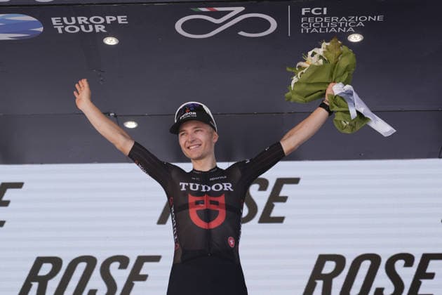 Germany s Lennart Jasch of Tudor Pro Cycling Team winner of stage during the Giro d™Abruzzo, stage 2 from Popoli Terme to Caramanico Terme (143 km) - Abruzzo, Italy - Wednesday, September 16, 2026. - cycling.  Copyright: xMassimoxPaolone LaPressex