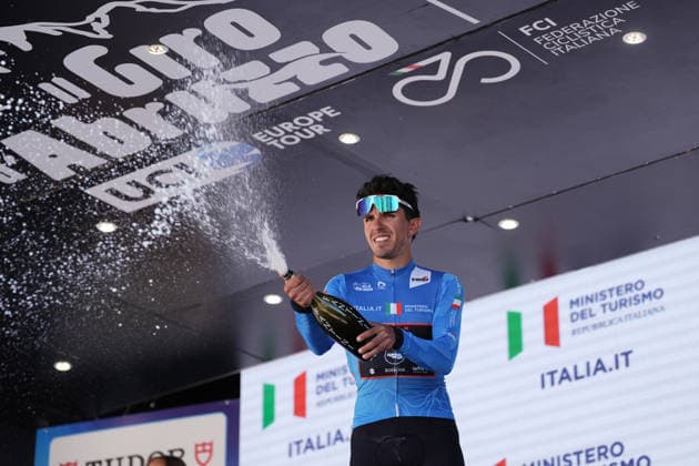 Italy s Emanuele Ansaloni of Team Technipes inEmiliaRomagna Caffe Borbone blue jersy during the Giro d™Abruzzo, stage 2 from Popoli Terme to Caramanico Terme (143 km) - Abruzzo, Italy - Wednesday, September 16, 2026. - cycling.  Copyright: xMassimoxPaolone LaPressex