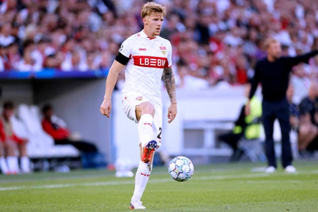 JELTSCH Finn Team VfB Stuttgart UEFA Champions League Saison 2026 - 2027 Spiel VfB Stuttgart - Viking FK am 09.09.2026 in Stuttgart DFL REGULATIONS PROHIBIT ANY USE OF PHOTOGRAPHS as IMAGE SEQUENCES and or QUASI-VIDEO Copyright: xLacixPerenyix