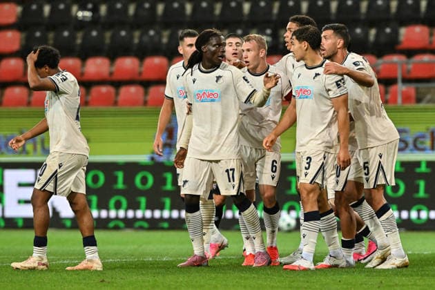 3. Liga; FC Ingolstadt - TSG 1899 Hoffenheim II; 16.09.2026 INGOLSTADT, GERMANY; 16. SEPTEMBER: Jubel der Gäste nach dem Treffer zum 1-1 durch Yasin ZOR (TSG Hoffenheim II 10) während dem Match der 3. Liga zwischen dem FC Ingolstadt und der zweiten Mannschaft der TSG Hoffenheim am 6. Spieltag im Audi Sportpark Copyright: xBEAUTIFULxSPORTS Goldbergx