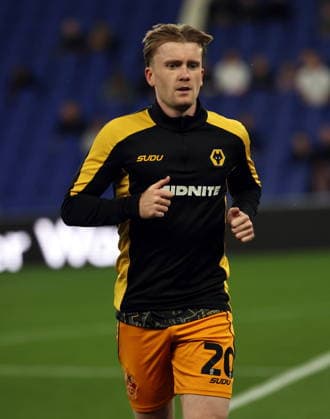 16th September 2026; Everton Stadium, Liverpool, England; Carabao Cup Football, Everton versus Wolverhampton Wanderers; Tommy Doyle of Wolverhampton Wanderers in the warm up AlanxMartin
