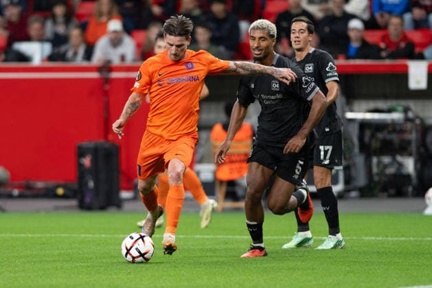 Torschuss Mario Kvesic 7 (NK Celje), Bayer 04 Leverkusen vs. NK Celje, Fussball, UEFA Europa League, Gruppenphase, 2026 2027, 16.09.2026 Leverkusen Nordrhein-Westfalen Deutschland