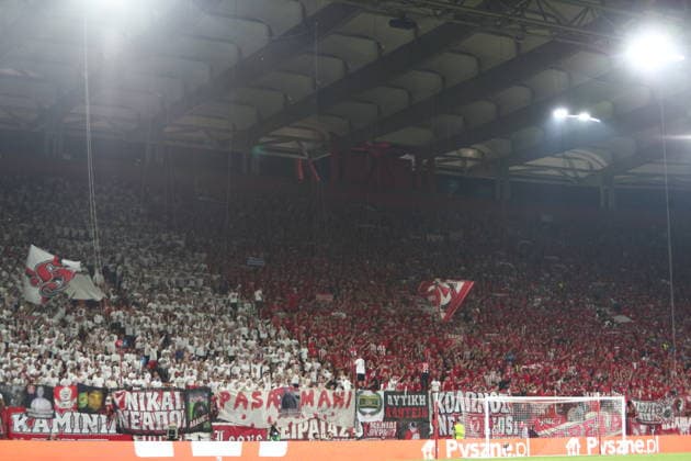 UEFA Europa League - Olympiacos FC vs Jagiellonia BiaÅ‚ystok - General view of the stadium and fans of Olympiacos FC during the UEFA Europa League Phase matchday 1 soccer match between Olympiacos FC and Jagiellonia BiaÅ‚ystok at the Georgios Karaiskakis Stadium in Piraeus, Greece, 16 September 2026. IMAGO ONE INCH PRODUCTIONS PIRAEUS GREECE Copyright: xONExINCHxPRODUCTIONSx 7088946