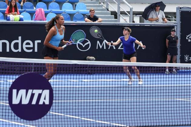 WTA, Tennis Damen GUADALAJARA OPEN 2026 WTA GUADALAJARA OPEN 2026 DALAYNA HEWITT CATHERINE HARRISON VS KATARZYNA PITER QUINN GLEASON 16092026 GUADALAJARA, JALISCO. Action photo of Dalayna Hewitt and Catherine Harrison, during a match of the WTA Guadalajara Open 2026, held at the Centro Panamericano de Tenis of Guadalajara, Jalisco, Mexico. Foto de accion de Dalayna Hewitt y Catherine Harrison, durante juego del WTA Guadalajara Open 2026 celebrado en el Centro Panamericano de Tenis de Guadalajara, Jalisco, Mexico PHOTO BY IMAGENSHOP AGENCIA FOTOGRAFICA GUADALAJARA JALISCO MEXICO Copyright: xIMAGENSHOPxAGENCIAxFOTOGRAFICAx