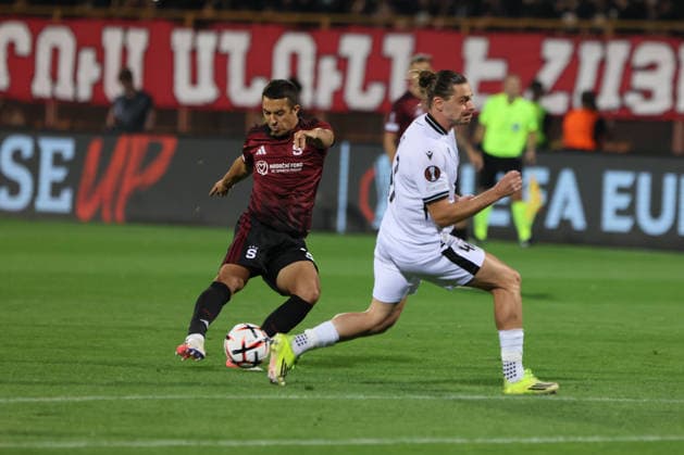 Ararat-Armenia v Sparta Praha - UEFA Europa League Jaroslav Zeleny of Sparta Praha during the UEFA Europa League match at Vazgen Sargsyan Republican Stadium in Yerevan, Armenia, on September 16, 2026. Yerevan Armenia  Copyright: xGurgenxHakobyanx originalFilename:hakobyan-uefaeuro260916_npXzg.jpg