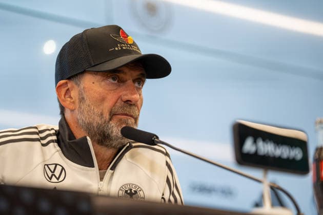17.09.2026, GER, Nominierungs-Pressekonferenz UEFA Nations League 2026 2027 - mit Bundestrainer Jürgen Klopp Jürgen Klopp (Bundestrainer Chef-Trainer, Deutschland) Frankfurt DFB-Campus Frankfurt Deutschland Copyright: xnordphotoxGmbHx xChristianxSchulzex