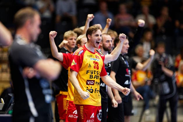 GOG v Pick Szeged, EHF Champions League Handball, Svendborg, Denmark Svendborg, Denmark. 16th, September 2026. Isak Persson (33) of GOG seen during the EHF Champions League match between GOG and Pick Szeged at Arena Svendborg in Svendborg. Denmark, Svendborg, Arena Svendborg  Copyright: xGonzalesxPhoto LauxNielsenx