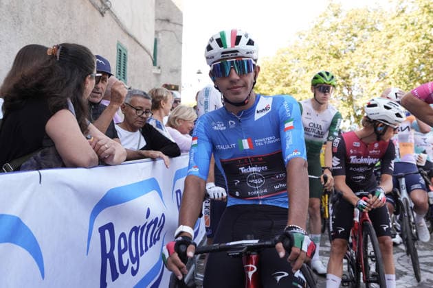 Italy s Emanuele Ansaloni of Team Technipes inEmiliaRomagna Caffe Borbone during the Giro d™Abruzzo, stage 3 from Oricola - Piana del Cavaliere to San Benedetto dei Marsi (159 km) - Abruzzo, Italy - Thursday, September 17, 2026. - cycling.  Copyright: xMassimoxPaolone LaPressex