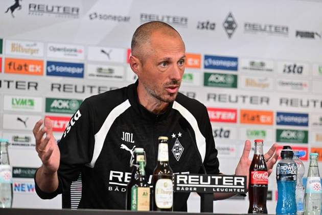 17.09.2026; Moenchengladbach; Fussball, Herren, Saison 2026 2027, Pressekonferenz Borussia Moenchengladbach vor dem Spiel gegen 1. FSV Mainz 05 Jan-Moritz Lichte (Interimstrainer Gladbach) DFL regulations prohibit any use of photographs as image sequences and or quasi-video. ista-Borussia-Park Nordrhein-Westfalen Deutschland