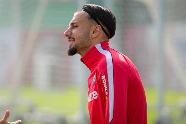 Fussball, Bundesliga, Herren, Training SC Freiburg - Europa-Park-Stadion, Europa Park Stadion,: Berkay Yilmaz (SC Freiburg, 27) Freiburg Europa Park Stadion Baden-Württemberg Deutschland Copyright: xFINLEYxMÖRCHx