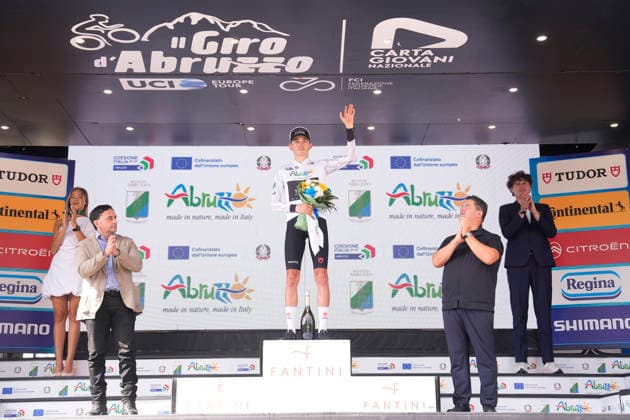 France s Mathys Rondel of Tudor Pro Cycling Team Jersey With during the Giro d™Abruzzo, stage 3 from Oricola - Piana del Cavaliere to San Benedetto dei Marsi (159 km) - Abruzzo, Italy - Thursday, September 17, 2026. - cycling.  Copyright: xFabioxFerrari LaPressex