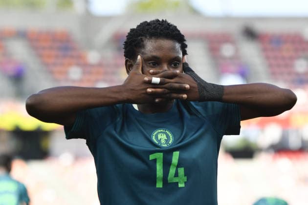 IPA88638997 - Mary Mamudu (NGA) celebrating after scoring a goal during the Round of 16 match between England and Nigeria at the FIFA U-20 Women s World Cup in Bielsko-Bia?a, Poland, on September 17, 2026  Copyright: xMichalxDubiel IPAxSportx xx IPA88638997